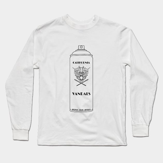 California Vandals Long Sleeve T-Shirt by SAENZCREATIVECO